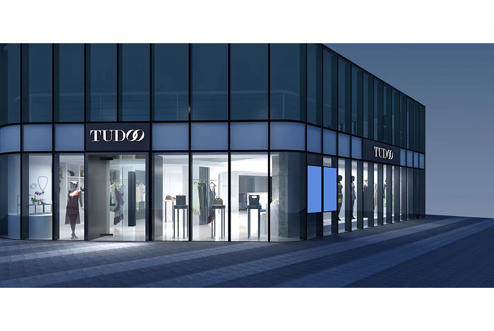 上海tudoo品牌服裝側店門(mén)裝修設計效果圖