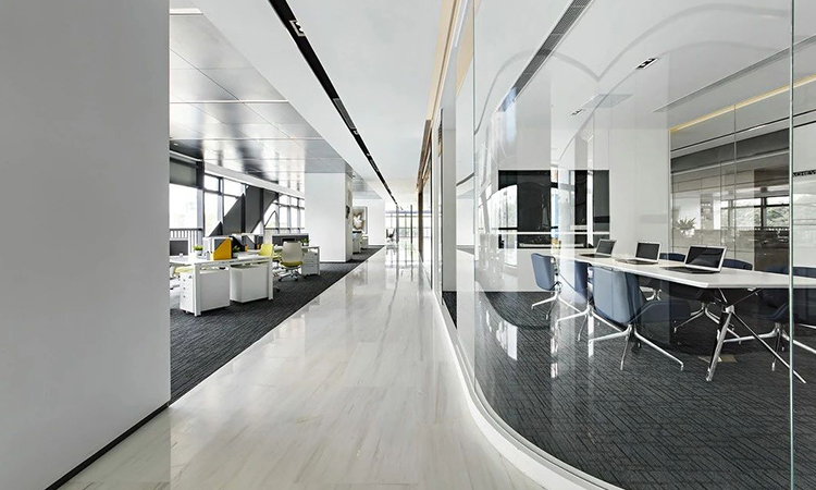 上海科技風開放辦公區(qū)裝修設計 上海科技風開放辦公區(qū)裝修設計