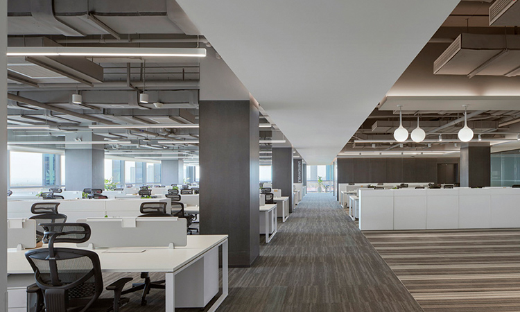 上海辦公室裝修室內竣工照