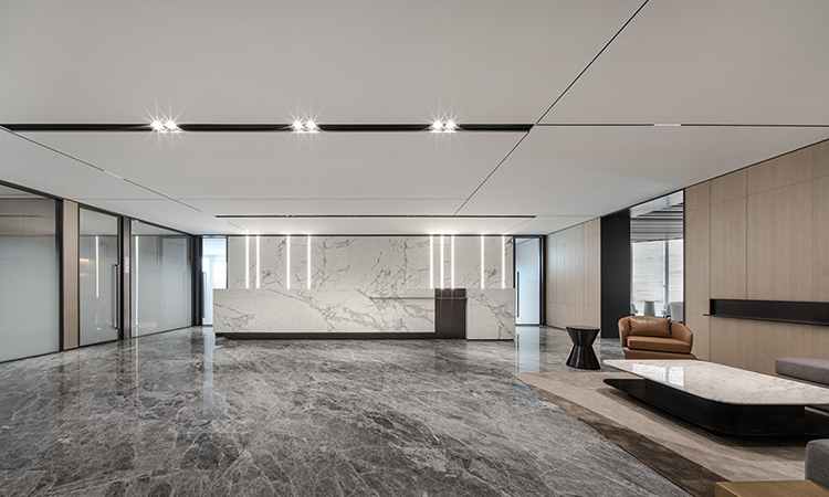 上海辦公室裝修公司前廳設計作品