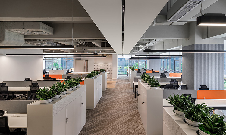 半開放員工區(qū)辦公室